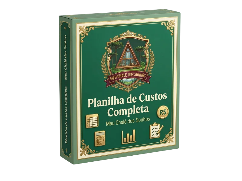Planilha de Custos Completa para Chalé